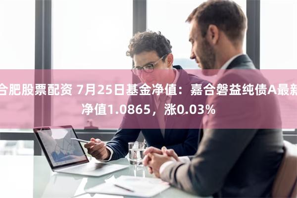 合肥股票配资 7月25日基金净值：嘉合磐益纯债A最新净值1.0865，涨0.03%