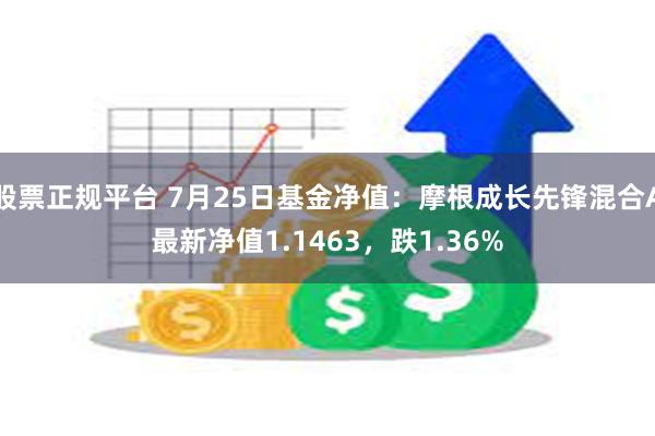 股票正规平台 7月25日基金净值：摩根成长先锋混合A最新净值1.1463，跌1.36%