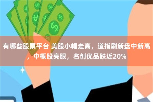 有哪些股票平台 美股小幅走高，道指刷新盘中新高，中概股亮眼，