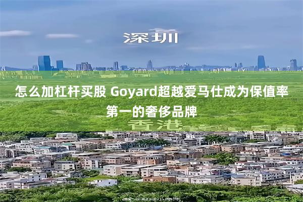 怎么加杠杆买股 Goyard超越爱马仕成为保值率第一的奢侈品牌