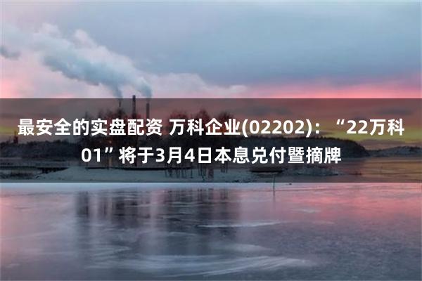 最安全的实盘配资 万科企业(02202)：“22万科01”将于3月4日本息兑付暨摘牌